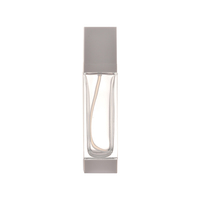Flacon pulvérisateur de parfum en verre borosilicate vide de 15 ml, forme carrée, blanc, contenants cosmétiques scellés pour usage industriel