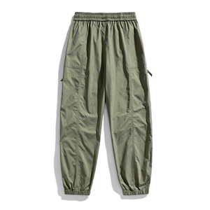 กางเกงกีฬาปีนเขากางเกงกันลมพิมพ์ลายโลโก้ออกแบบได้ตามต้องการสำหรับการท่องเที่ยวฤดูใบไม้ผลิและฤดูใบไม้ร่วง - Product Image 2