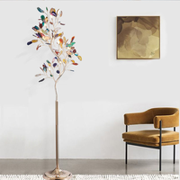 ENSEMBLE Moderne Luxueux Cristal Lampe De Table Décoration De Chevet Métal Agate Lampe De Table Chambre