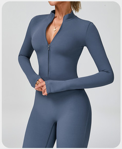 Costume da bagno elastico da <span class=keywords><strong>donna</strong></span> con logo personalizzato. Pantaloni lunghi attillati a cerniera stile sportivo. - Product Image 5