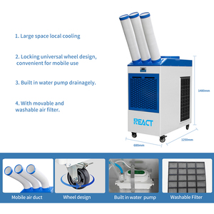 Реагировать 4Ton 48000btu/H Кондиционер Портативный R410a 60 Гц Промышленные Кондиционеры - Product Image 2
