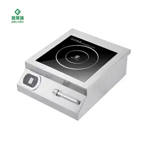 5Kw Cooktop 5000W Stainless Steel Kitchenware Commercial Concave Electric Magnetic Induction Stove commercial kitchen hood