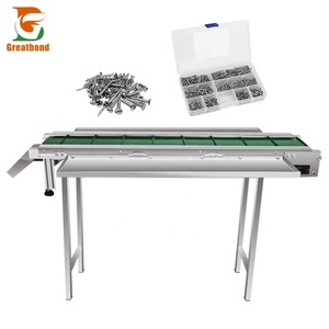 Commerical Multifunctional Big Size Irregular Plastic Parts Toy Granule Packaging Metal Part Screw Horizontal Flat Conveyor Belt - Product Image 1