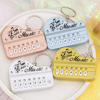 Porte-clés de mode 3D lumineux pour piano, nouveau mini clavier, console de jeu, cadeau pour couple, voiture, sac pour enfants, bijoux de fête