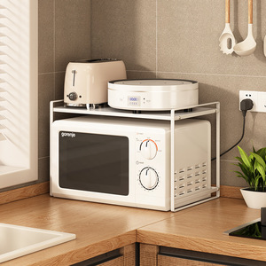 Microwave <strong>Shelf</strong> Small Household Appliances Storage Holder <strong>Air</strong> <strong>Fryer</strong> Organizer Kitchen Storage Rack - Product Image 5