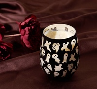 Bocal à bougie parfumée en verre tendance et très esthétique, récipient à bougie DIY, ornement diffuseur de parfum pour la maison, cadeau idéal