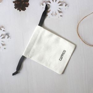 Bolsa Ecológica Reutilizable de Algodón para Joyería, Bolsa Blanca con Cordón, Lona con Logotipo Impreso para Empacar Ropa, Zapatos, Calcetines y Regalos - Product Image 5