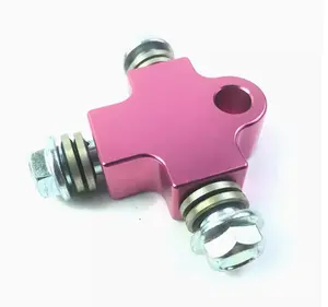Aluminum Alloy Three-Way Brake Oil Pipe Electric Motorcycle Hydraulic Joint For Auto Brake Parts