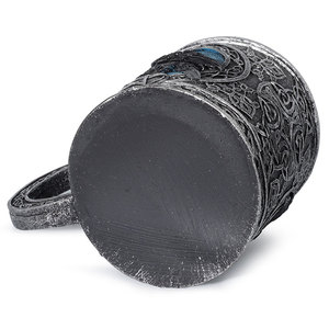 Personalizzato teschi caffè Die Krahe tazze europeo <span class=keywords><strong>Vintage</strong></span> medievale in acciaio inox tazza di birra resina doppia parete Crow Design tazze tazza - Product Image 4