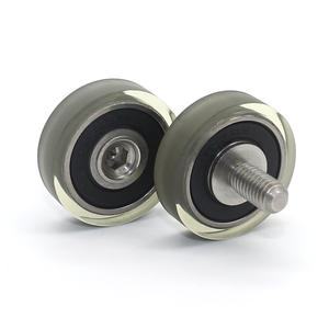 Rouleaux en polyuréthane TPU à roulement silencieux fournis par le fabricant pour portes et fenêtres, vis M6 à filetage extérieur, résistants à l'usure - Product Image 4