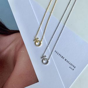 จี้เพชรซีกอนเซียทรงกลม 5A รุ่น Dylam New Dainty Delicate สำหรับเด็กชายและเด็กหญิง ใช้กับสร้อยคอเงินแท้ 925 ชุบทอง 18K - Product Image 6