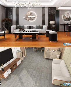 Papel pintado de grano de madera MOI, pegatina de suelo, pegatina de pared de PVC, pegatina de azulejo de suelo impermeable de vinilo - Product Image 3