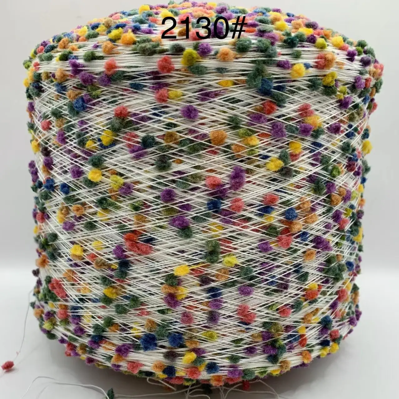 Fashion Colored Candy Yarn Pom Pom Yarn Hand Mix Matching Yarn