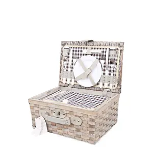 Thân Thiện Với Môi Tình Yêu Tùy Chỉnh Lưu Trữ Giỏ Nghệ Thuật Dân Gian Wicker Trang Trí Kỳ Nghỉ & Quà Tặng Dã Ngoại Giỏ Đặt 6 Người Dã Ngoại Giỏ