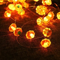 Lampu Tali Kawat Tembaga 3M 30LED dengan Remote Control, Lampu Peri Halloween untuk Dekorasi Rumah, Pesta, dan Taman