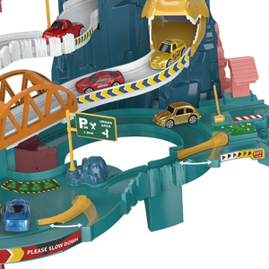 MILI Juego de Carreras de Coches Eléctricos de Alta Velocidad, Pista de Slot, Juguete de Carreras, Estacionamiento, Pista de Dinosauros Eléctricos con Curvas, Juguete de Coche - Product Image 3