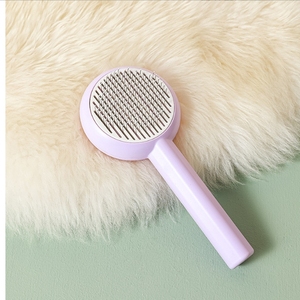 Peigne à aiguille en acier inoxydable pour animaux de compagnie Fournitures de beauté flottantes Peigne de toilettage pour chiens avec matière plastique facile à enlever - Product Image 2