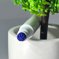 Marqueurs d'art personnalisables avec empreintes de pattes de chien bleues, durables, pour la créativité, ensemble avec emballage