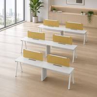 Banc de bureau modulaire moderne 2, 4 ou 6 places – Mobilier de bureau ouvert – Table de travail partagée pour personnel