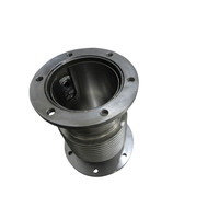 Vente en gros usine Tuyau flexible d'expansion compensateur de gaz d'échappement à double couche avec support de capteur et brides