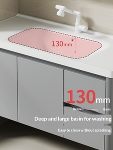 Mueble <span class=keywords><strong>de</strong></span> <span class=keywords><strong>Baño</strong></span> Moderno con Espejo LED Gris, Resistente al Agua, <span class=keywords><strong>de</strong></span> Aluminio, <span class=keywords><strong>para</strong></span> Montar en la Pared, <span class=keywords><strong>para</strong></span> Uso en Hoteles - Product Image 2