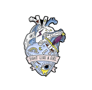 Nueva llegada 5 estilos personalizados <span class=keywords><strong>Van</strong></span> <span class=keywords><strong>Gogh</strong></span> espacio océano ballena <span class=keywords><strong>Rosa</strong></span> chica poder órgano en forma <span class=keywords><strong>de</strong></span> corazón broche <span class=keywords><strong>de</strong></span> solapa gran oferta - Product Image 5