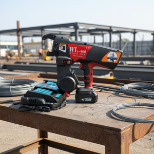 Machine à lier les barres d'armature en fer Jiangxi WL-460, laser multi-scénarios, vitesse de ligature 0,6s, poignée en plastique, DC18V, pour la construction - Product Image 1