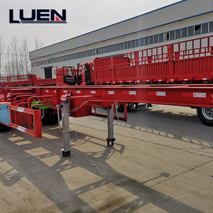 3 As Roda Kerangka 20 40 Persegi Kotak Pengangkat Sisi Loader Digunakan 40 Kaki Kontainer Trailer untuk Dijual Di Peru - Product Image 4