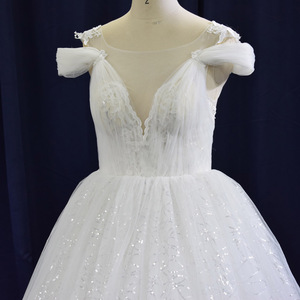 Jancember LSFL01 Backless Boho Lace Fabric A-<b>line</b> Bridal <b>Wedding</b> <b>Dresses</b> - Product Image 5