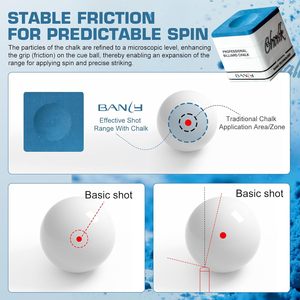 Craie de billard Banly bleue professionnelle, technologie nano, craie pour queue de billard - Product Image 4