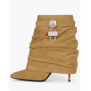 Nuovi stivaletti <span class=keywords><strong>con</strong></span> lucchetto da <span class=keywords><strong>donna</strong></span> a punta sottili <span class=keywords><strong>tacco</strong></span> alto per <span class=keywords><strong>donna</strong></span> - Product Image 4