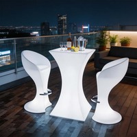 Table de bar LED en gros, 16 couleurs, éclairée, étanche, mobilier d'extérieur pour événements et locations de fêtes