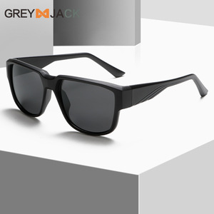 Lunettes de soleil polarisées carrées unisexes Grey Jack KG2558 TR Frame Protection UV400 Noir - Product Image 5
