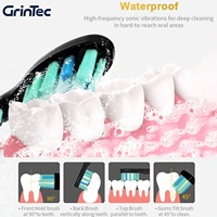 Cepillo de dientes eléctrico para adultos con 5 modos Barrido Vibración Levitación magnética Cerdas suaves Cepillo de dientes impermeable IPX7