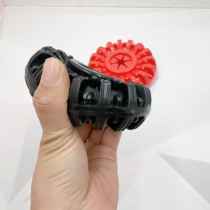Jouets à mâcher pour chiens, distributeur de friandises pour chiens, jouets de puzzle pour l'entraînement des chiens, caoutchouc naturel, écologique, indestructible, en forme de <span class=keywords><strong>pneu</strong></span> - Product Image 4