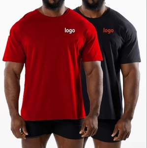 T-Shirt Sportiva da Uomo 95% Cotone 5% Spandex Vestibilità Oversize Stile Sportivo per Fitness e Muscoli in Forma - Product Image 1
