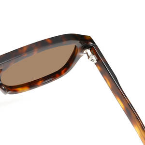 Ins Hot Fashion <b>Men</b> Vintage Acetate UV400 Durable <b>Sunglasses</b> <b>Retro</b> Double Nose Customized Logo Polarization White Green - Product Image 4