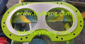 Suku cadang pompa beton DN230, suku cadang pakaian pelat dan cincin pemotong untuk Putzmeister Schwing Sany Zoomlion - Product Image 4