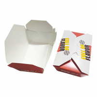 Boîte d'emballage alimentaire personnalisée pour poulet frit, frites, fruits secs – Vente en gros, jetable, pliable, en papier kraft, portable, pour fêtes et événements (format rugby)
