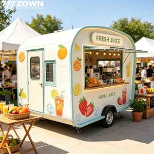 Compact Mobile Fast Food Trailer Lightweight Street Food Cart for Breakfast Hot Dog Sandwich Night Market Sale - Product Image 1