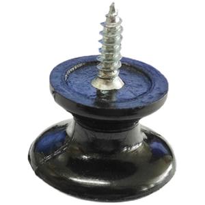 Modern Minimalist Single-Hole Self-Tapping Screw <b>Black</b> White Mushroom-Shaped Plastic Drawer <b>Cabinet</b> Handle Small Furniture Knobs - Product Image 3