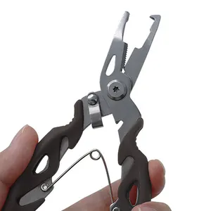 Stainless steel road pliers  small fishing pliers  fish control  hook removal  fishing gear  horse fish line scissors