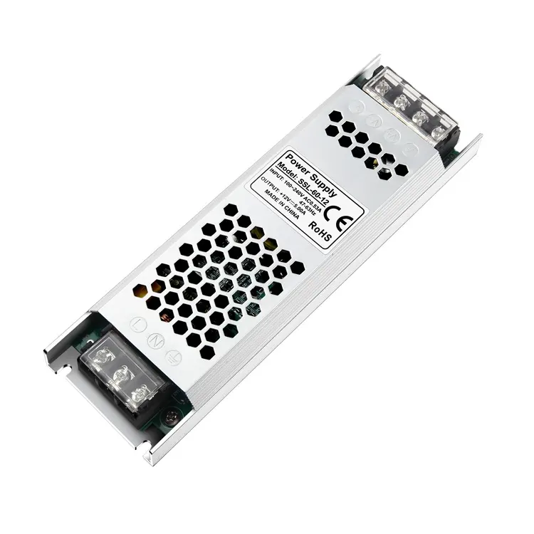 12V 5A 60W AC DC 정 전압 변압기 단일 출력 LED 스트립 Modul 라이트 박스 디스플레이 전원 공급 장치 SMPS