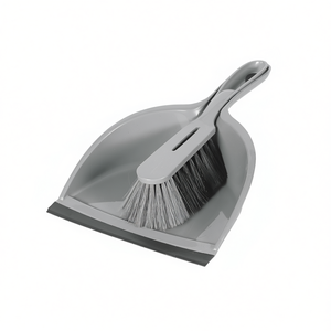 Dustpan And <b>Brush</b> Set Recycled Plastic Polymex Fiber Grey 22x33cm - Product Image 2