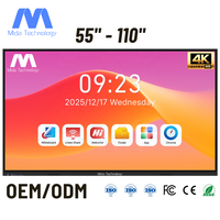 Интерактивная панель MIDA 4K для конференц-залов, лекционных аудиторий, учебных классов, интерактивная доска с функцией совместного использования экрана