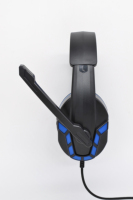 Casque de jeu stéréo flexible, casque de jeu compétitif avec microphone, prise casque 3,5 mm, casque filaire supra-auriculaire