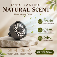 Clip Parfum Voiture Magnétique Zinc, Diffuseur Huiles Essentielles Longue Durée, Cadeau Luxe.