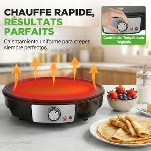 Electric Temperature Control Multifunctional Crepe <b>Maker</b> Pizza Machine Pancake Machine Cake Machine Baking Pan Household - Product Image 2