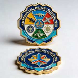 Fabricante Mayorista de Monedas Conmemorativas Personalizadas con su Logotipo, Monedas de Desafío de Metal Bañadas en Oro con Diseño de Logotipo Coleccionable - Product Image 1