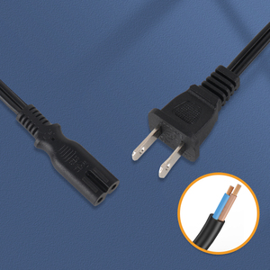 Chúng tôi tiêu chuẩn C7 cáp điện 2 prong cắm phẳng màu đen cho LED Monitor loa cung cấp điện - Product Image 2